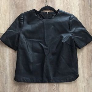 Forever21 Faux Leather Top